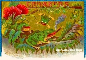 Croakers- cigar box label
