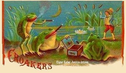 Croakers- cigar box label