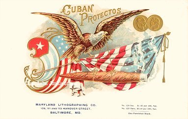 Cuban Protectors cigar box label