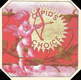 Cupid's Choice- cigar box label