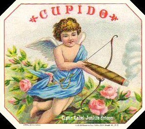 Cupido 3 out- cigar box label