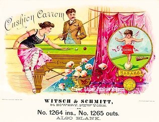 Cushion Carrom cigar box label