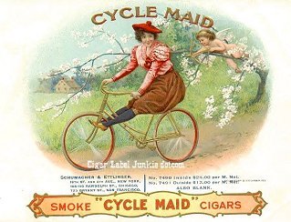 Cycle Maid cigar box label