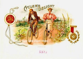 Cyclers Delight cigar box label