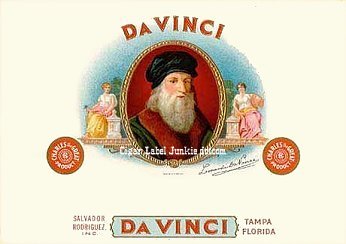 Da Vinci cigar box label