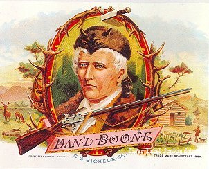 Dan'L Boone cigar box label