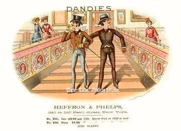 Dandies- cigar box label