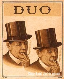 Duo- cigar box label