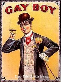 Gay Boy- cigar box label