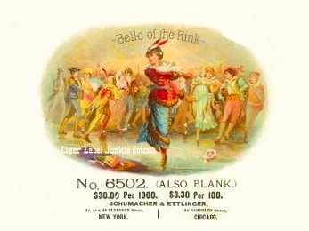 Belle of the Rink- cigar box label