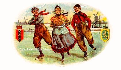 UT Skaters- cigar box label