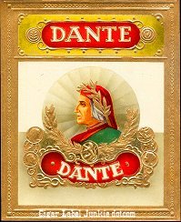 Dante Gold outer cigar label