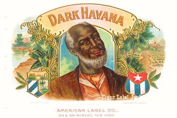 Dark Havana cigar label