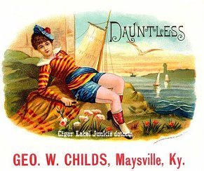 Dauntless cigar box label