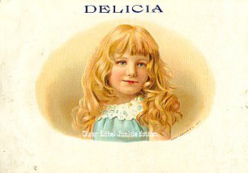 Delicia inner cigar label