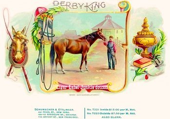 Derby King-cigar box label