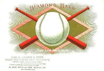 Diamond Ball cigar box label