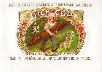 Dick Cop inner cigar label