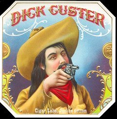 Dick Custer outer cigar label