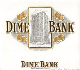 Dime Bank cigar box label