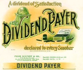 Dividend Payer cigar box label