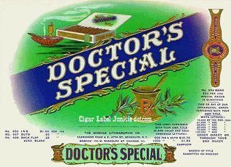 Doc Special cigar box label