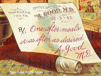 Our Prescription- cigar box label