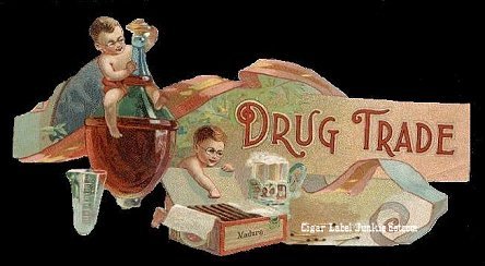 Drug Trade cigar box label