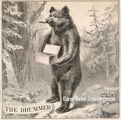 Drummer- cigar box label