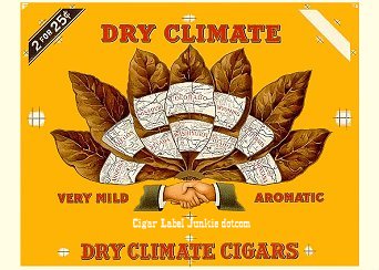 Dry Climate cigar box label