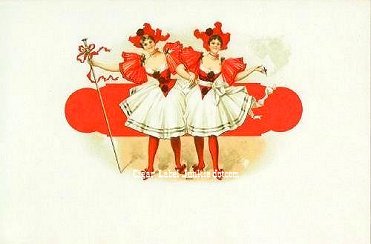 Duet cigar box label