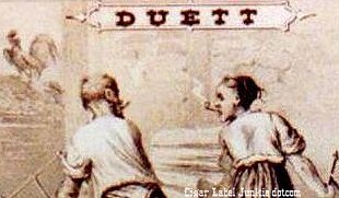 Duett-cigar box label