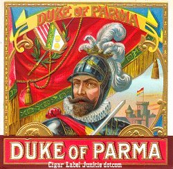 Duke of Parma outer cigar label