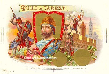 Duke of Tarent-cigar box label