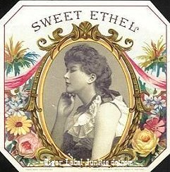 Sweet Ethel cigar box label