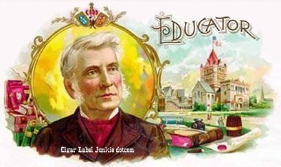 Educator cigar box label