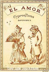 El Amor- cigar box label
