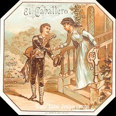 El Cabllero cigar box label