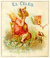 El Celeo cigar box label