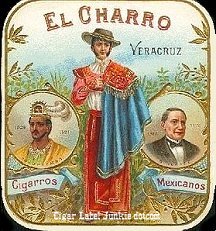El Charro cigar box label