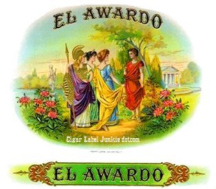 El Awardo- cigar box label