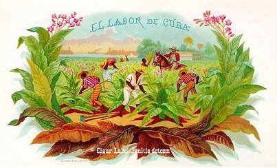 El Labor cigar box label