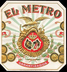 El Metro outer cigar label