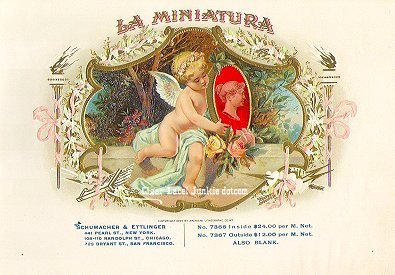 La Miniature- cigar box label