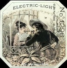 Electric Light- cigar box label