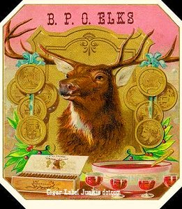 BPO Elks- cigar box label