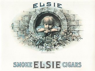 Elsie inner cigar label