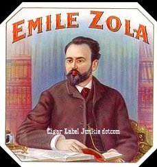 Emile Zola cigar box label