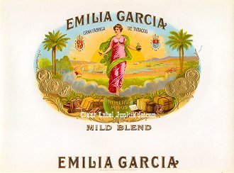 Emilia Garcia inner cigar label