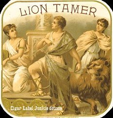 Lion Tamer- cigar box label